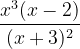 \dpi{120} \frac{x^{3}(x-2)}{(x+3)^{2}}
